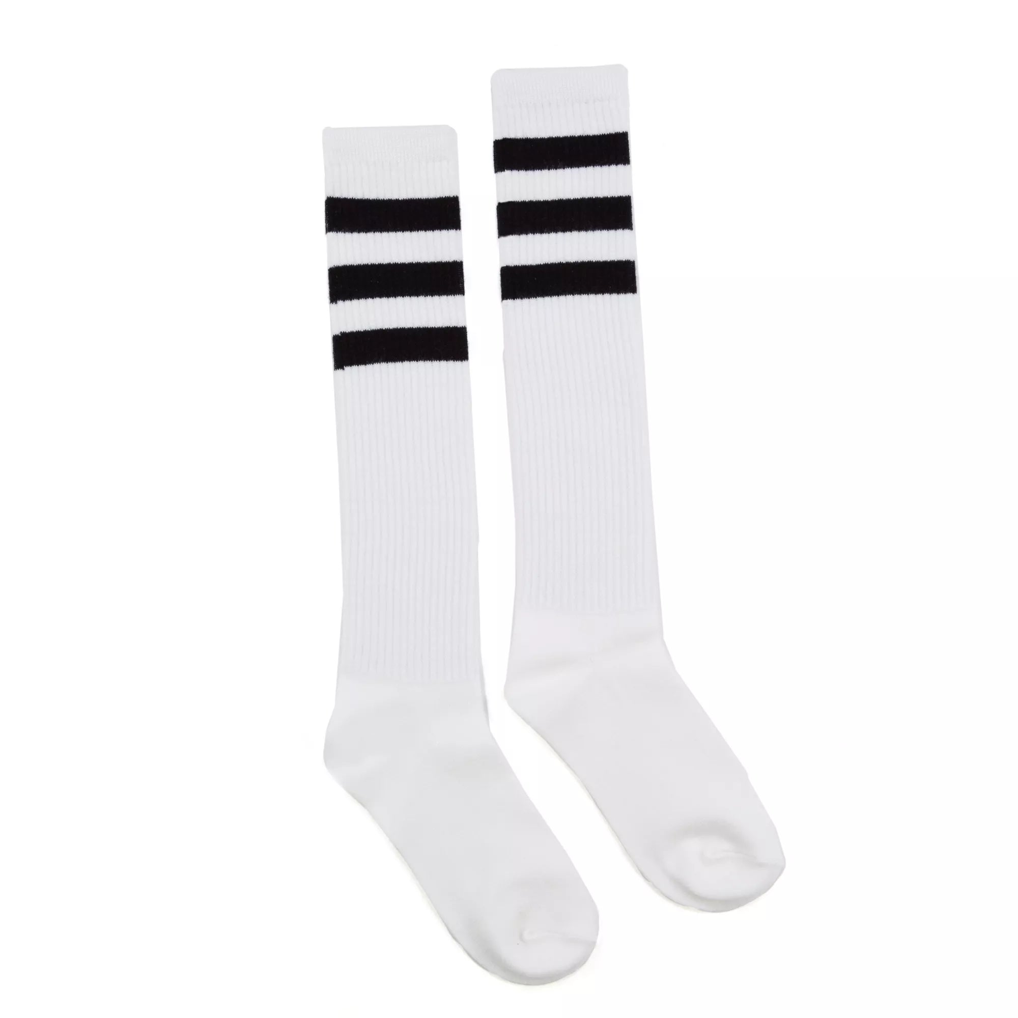 Black Striped Knee High Socks