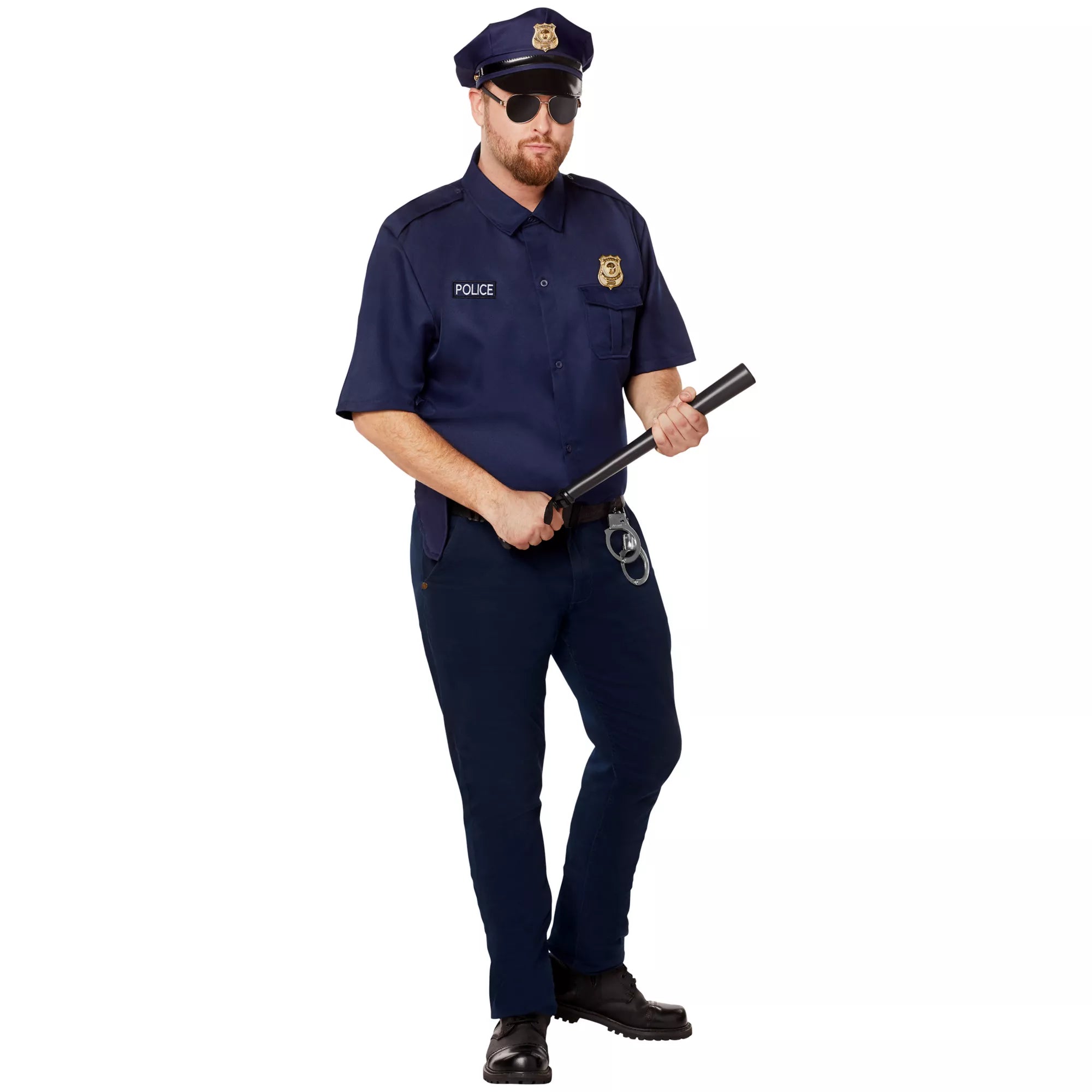Adult Cop Plus Size Costume Kit