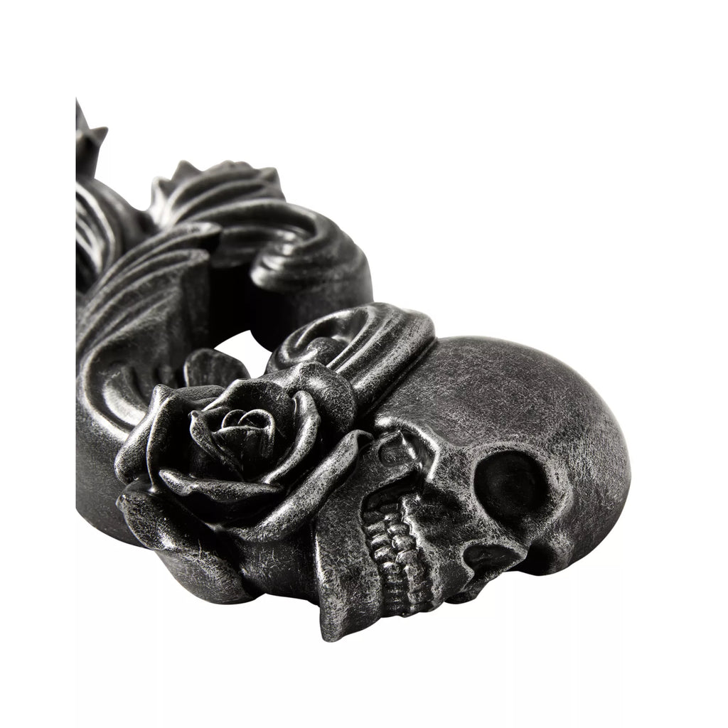 Rose and Skull Hanging Sign