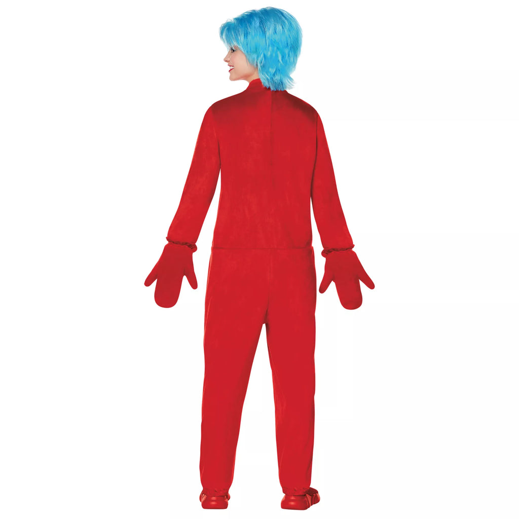 Adult The Thing Plus Size Jumpsuit Costume - The Cat in the Hat